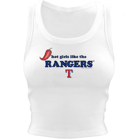 Texas Rangers Hot Girls Crop Tank