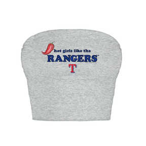Texas Rangers Hot Girls Crop Tube Top
