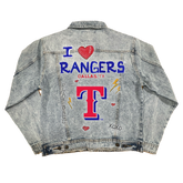 I Heart Rangers Boyfriend Denim Jacket - Tiny Turnip