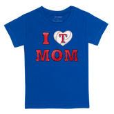 Texas Rangers I Love Mom Tee Shirt
