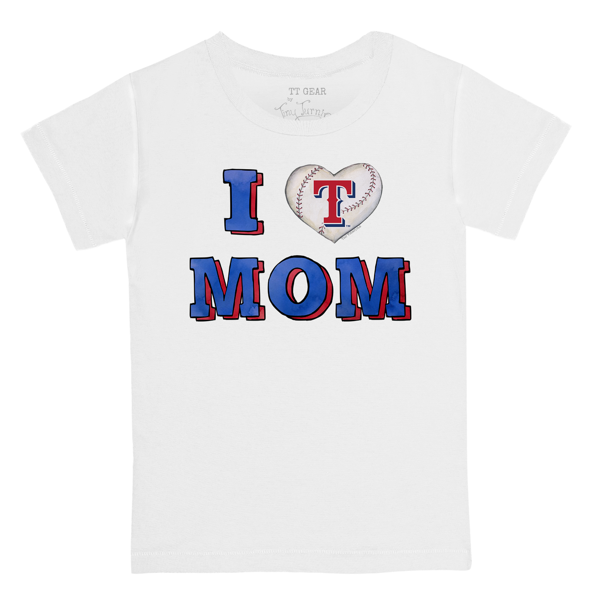 Texas Rangers I Love Mom Tee Shirt