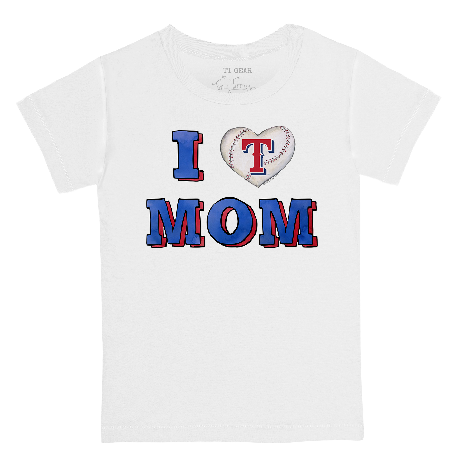 Texas Rangers I Love Mom Tee Shirt