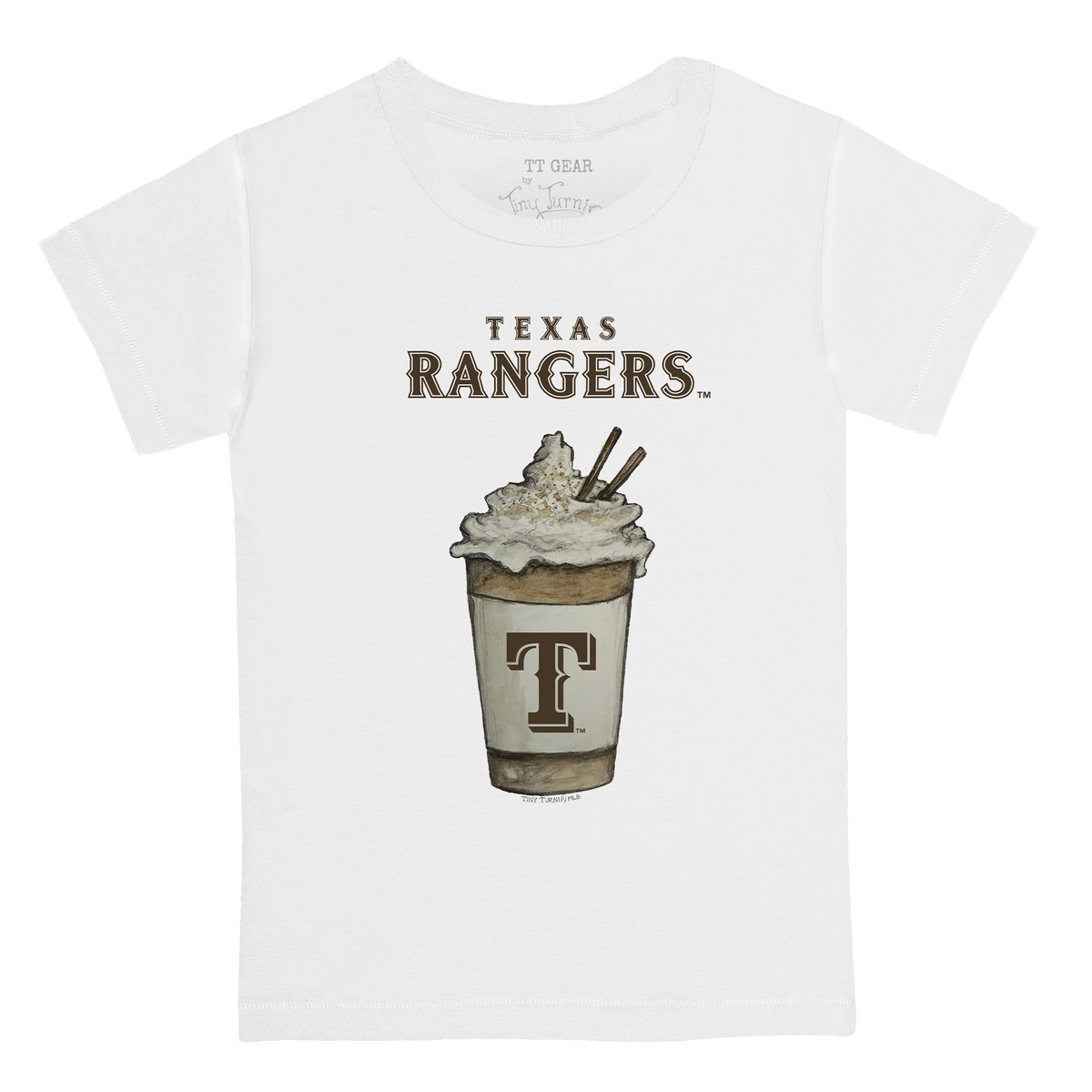 Texas Rangers Latte Kid's Tee Shirt