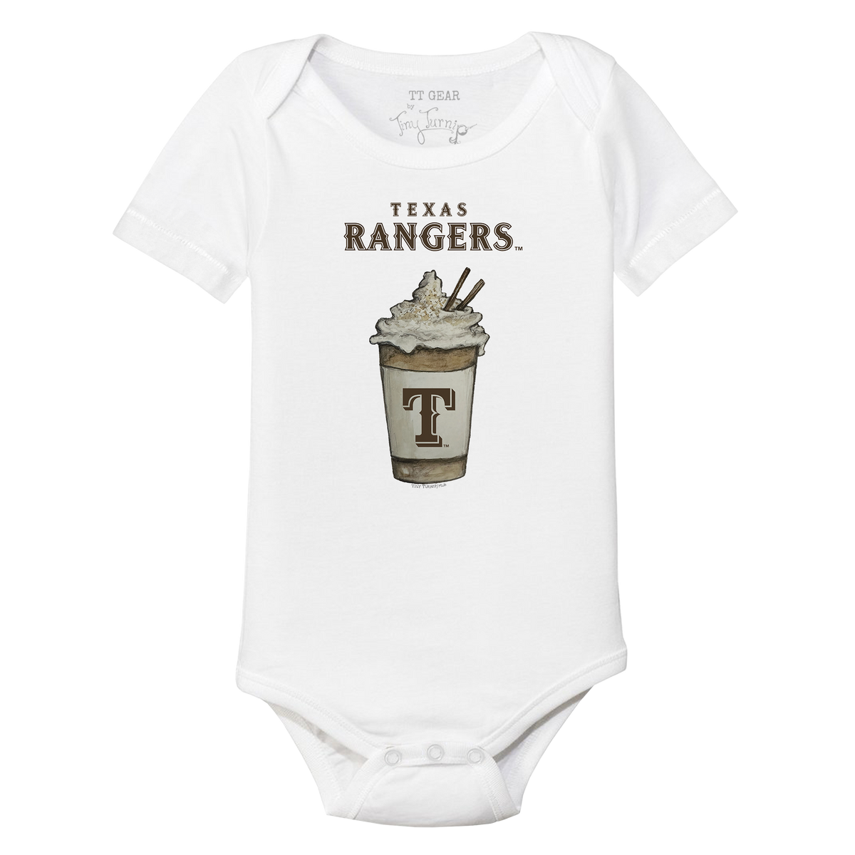 Texas Rangers Latte Short Sleeve Snapper