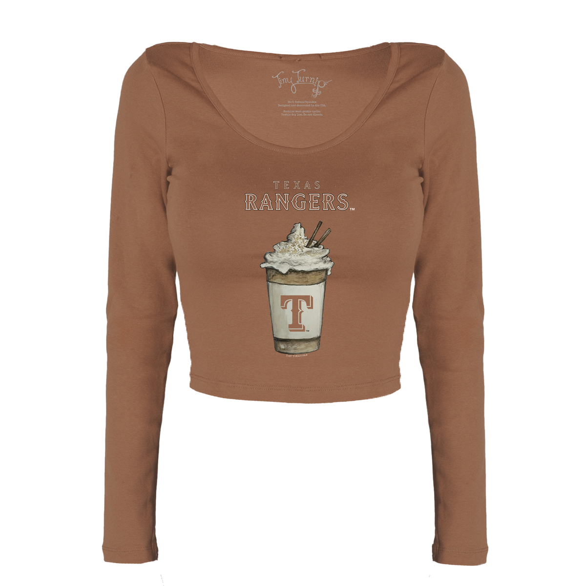 Texas Rangers Latte Women's Lucy Long Sleeve