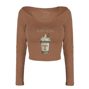 Texas Rangers Latte Women's Lucy Long Sleeve