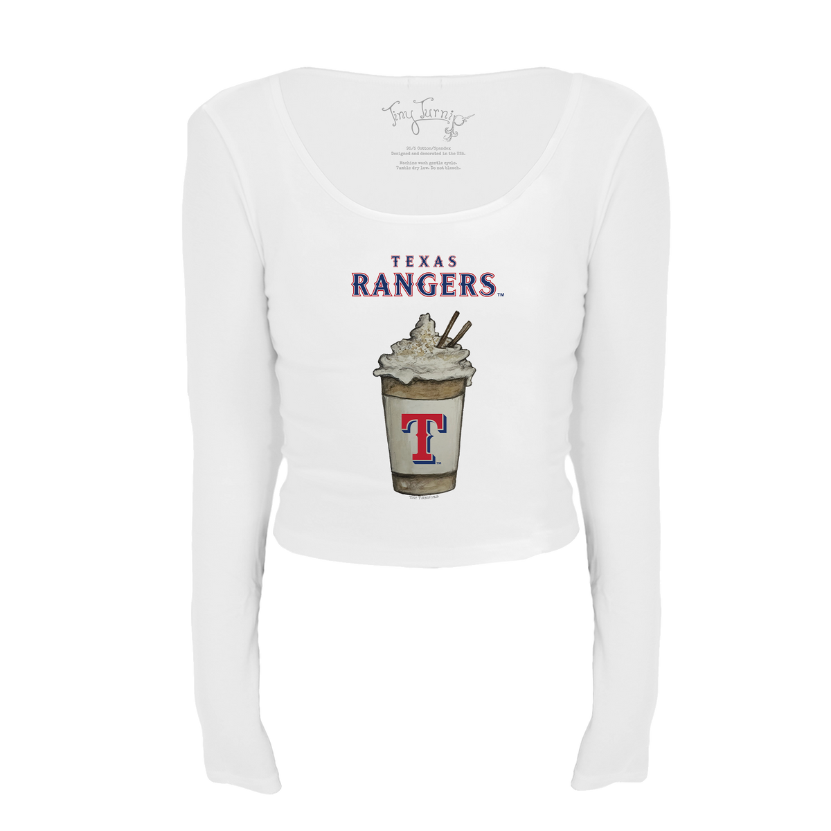 Texas Rangers Latte Women's Lucy Long Sleeve