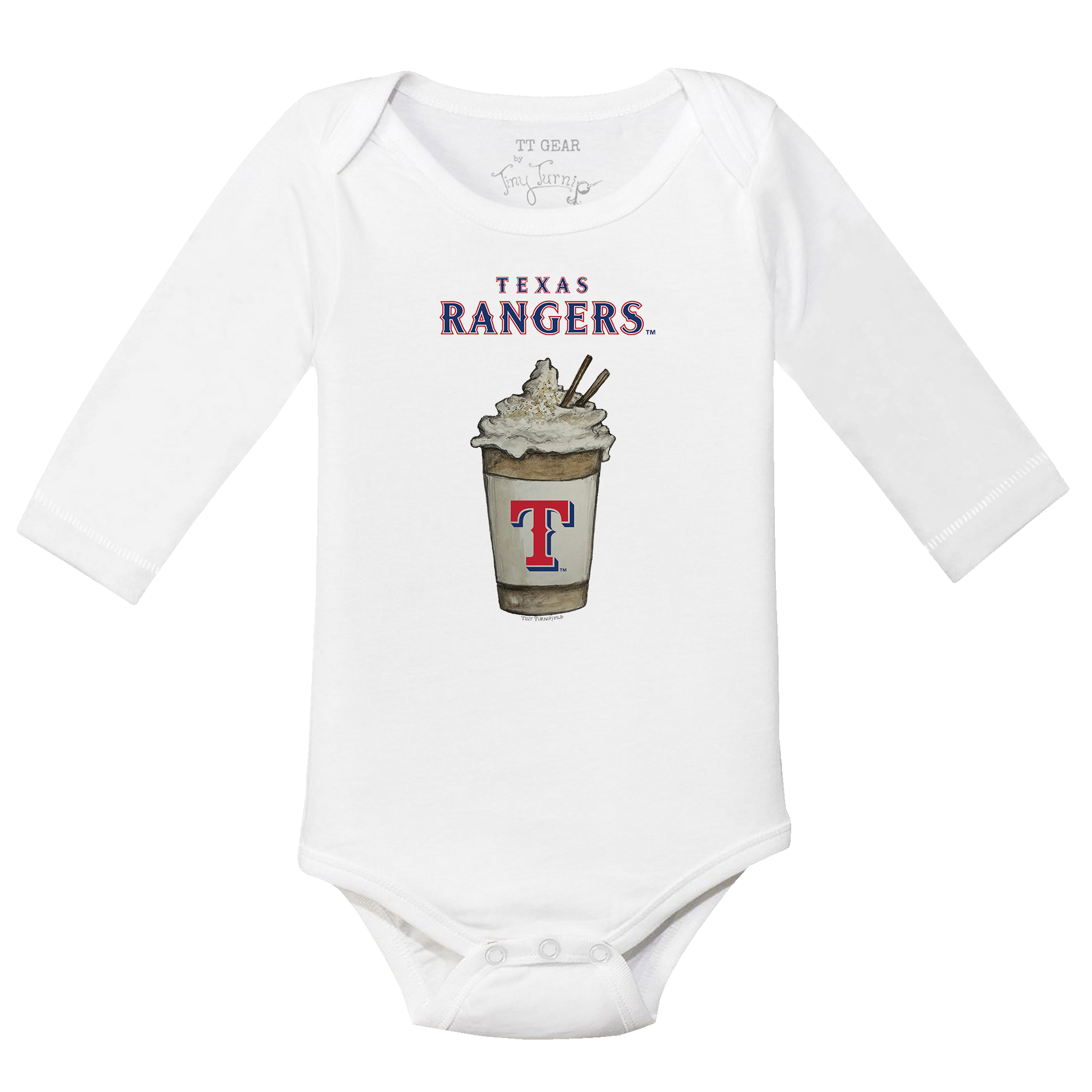 Texas Rangers Latte Long Sleeve Snapper