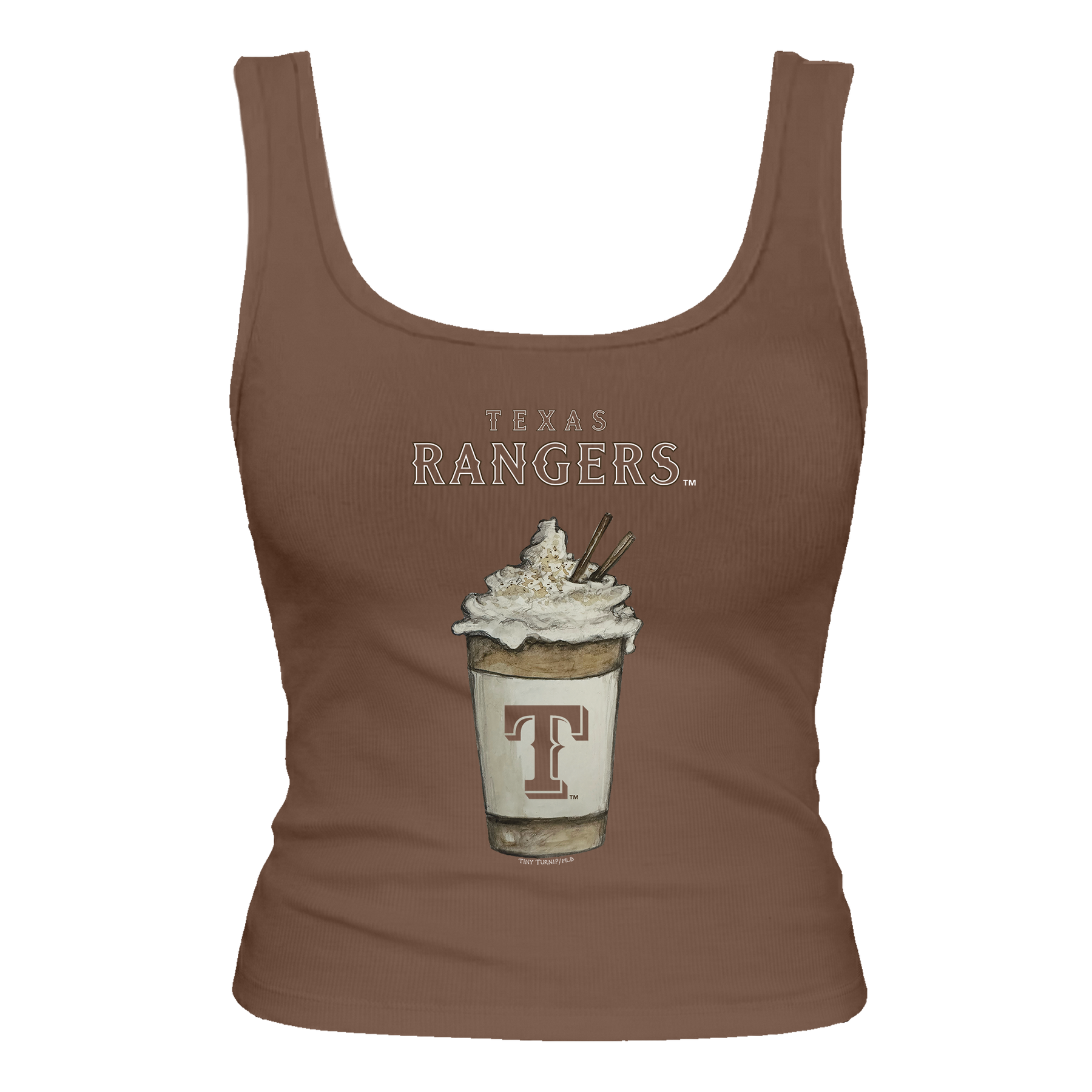 Texas Rangers Latte Emmy Tank
