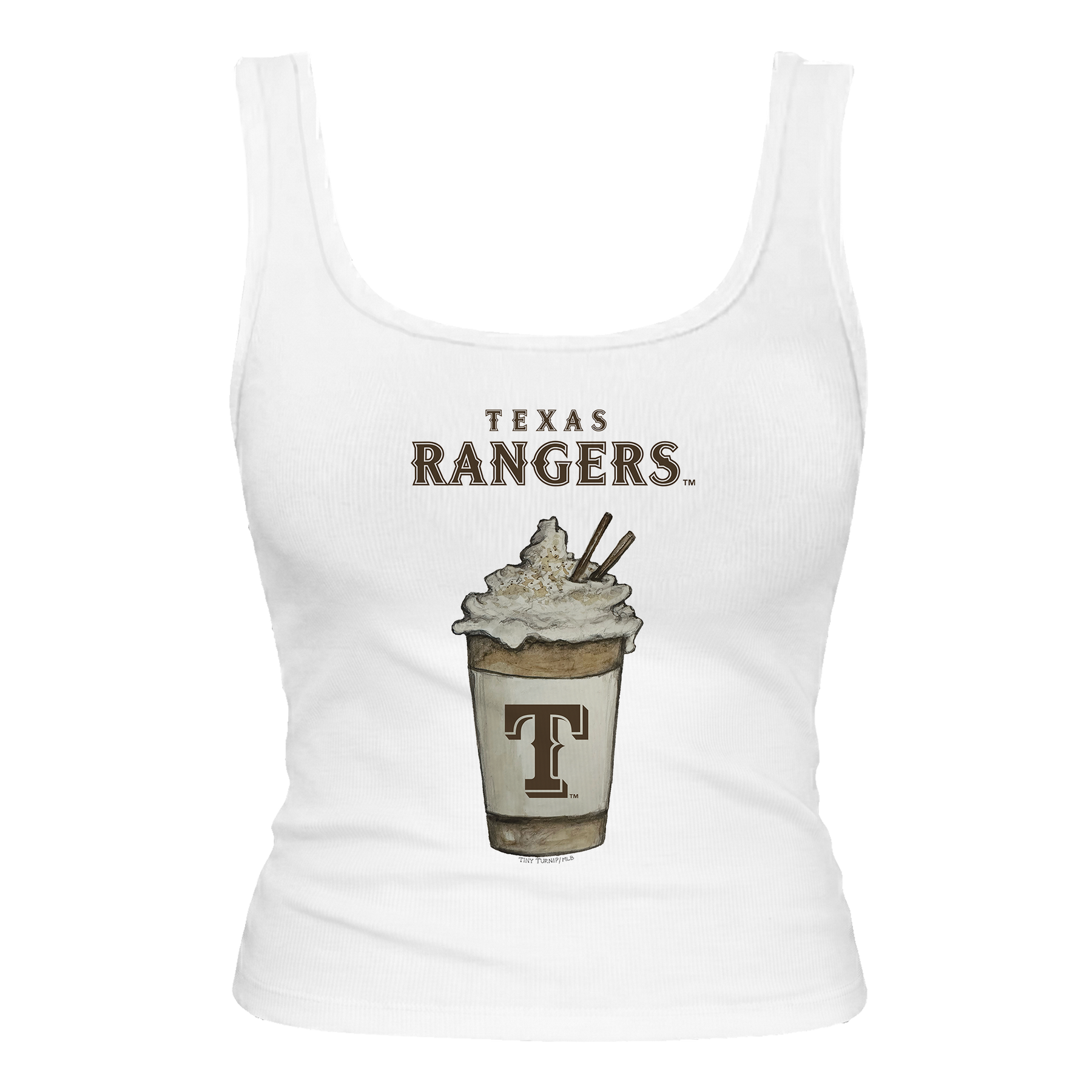 Texas Rangers Latte Emmy Tank