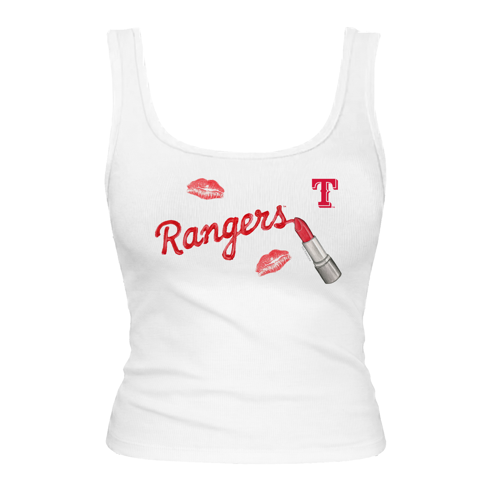 Texas Rangers Lipstick Emmy Tank