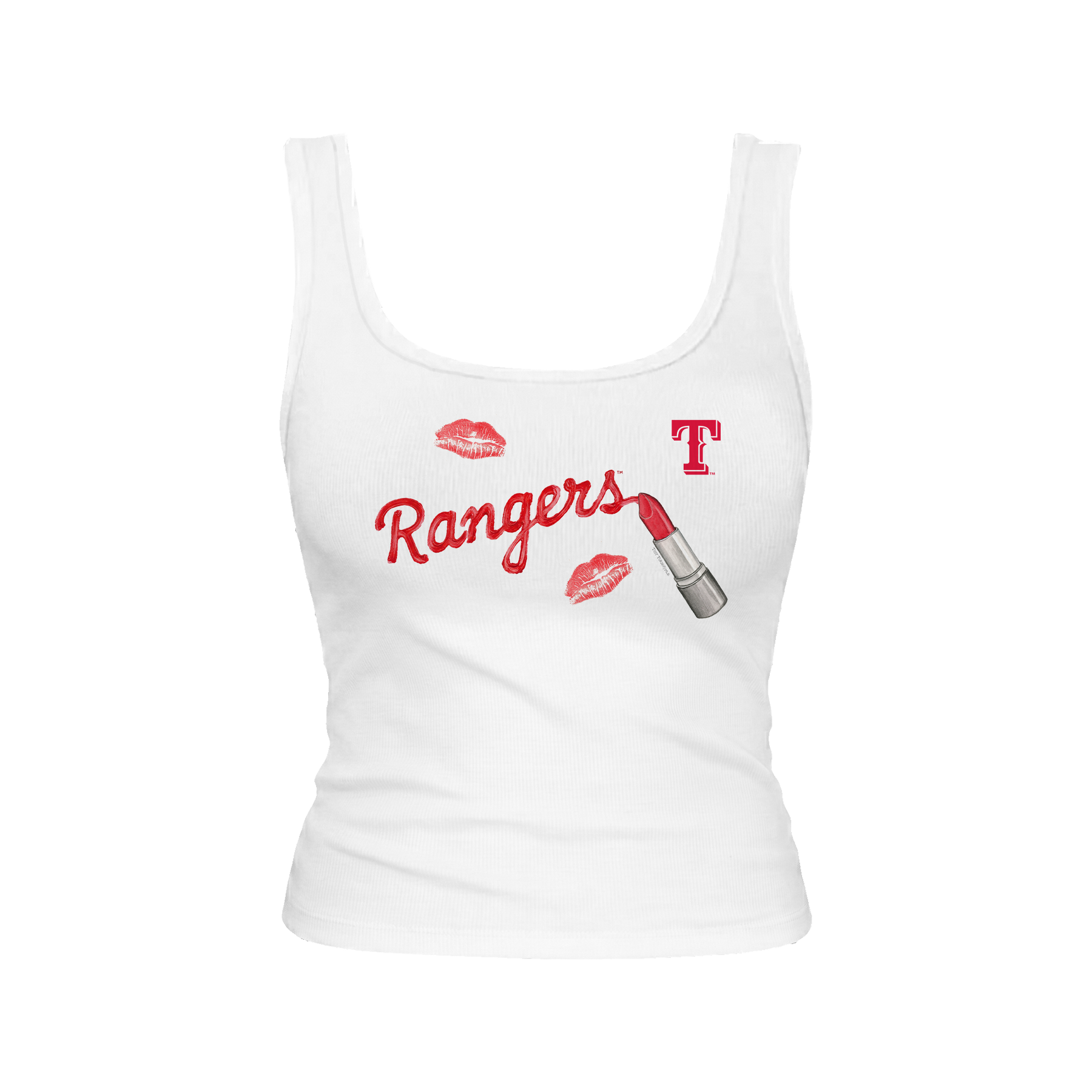 Texas Rangers Lipstick Emmy Tank