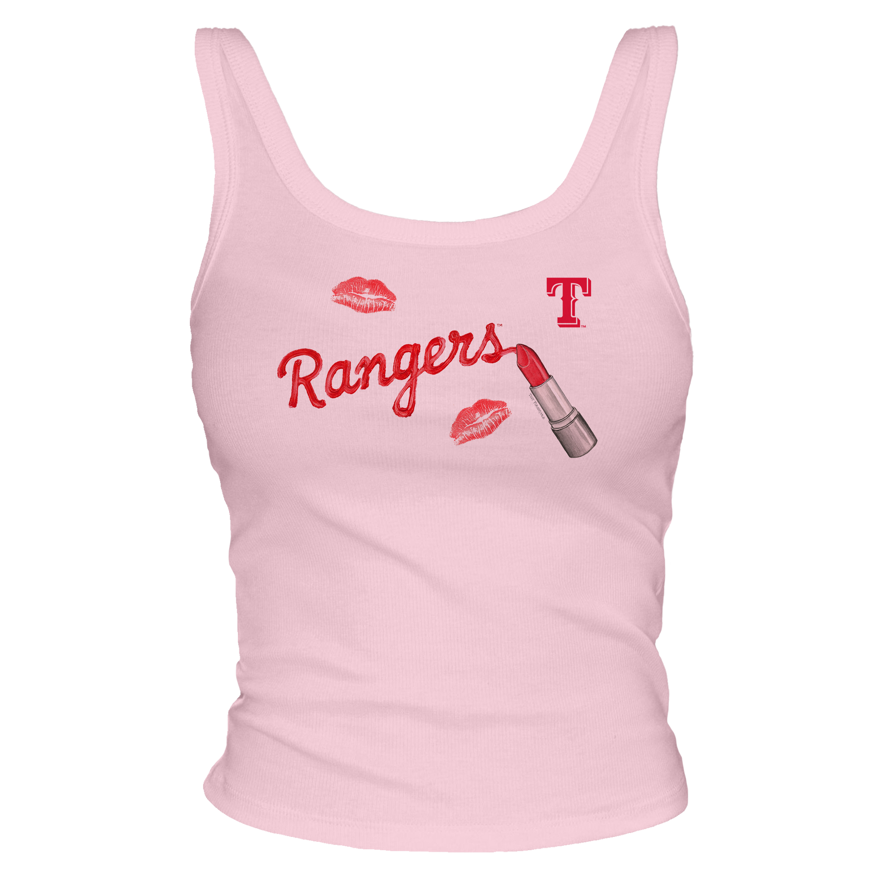 Texas Rangers Lipstick OG Ribbed Tank - Tiny Turnip