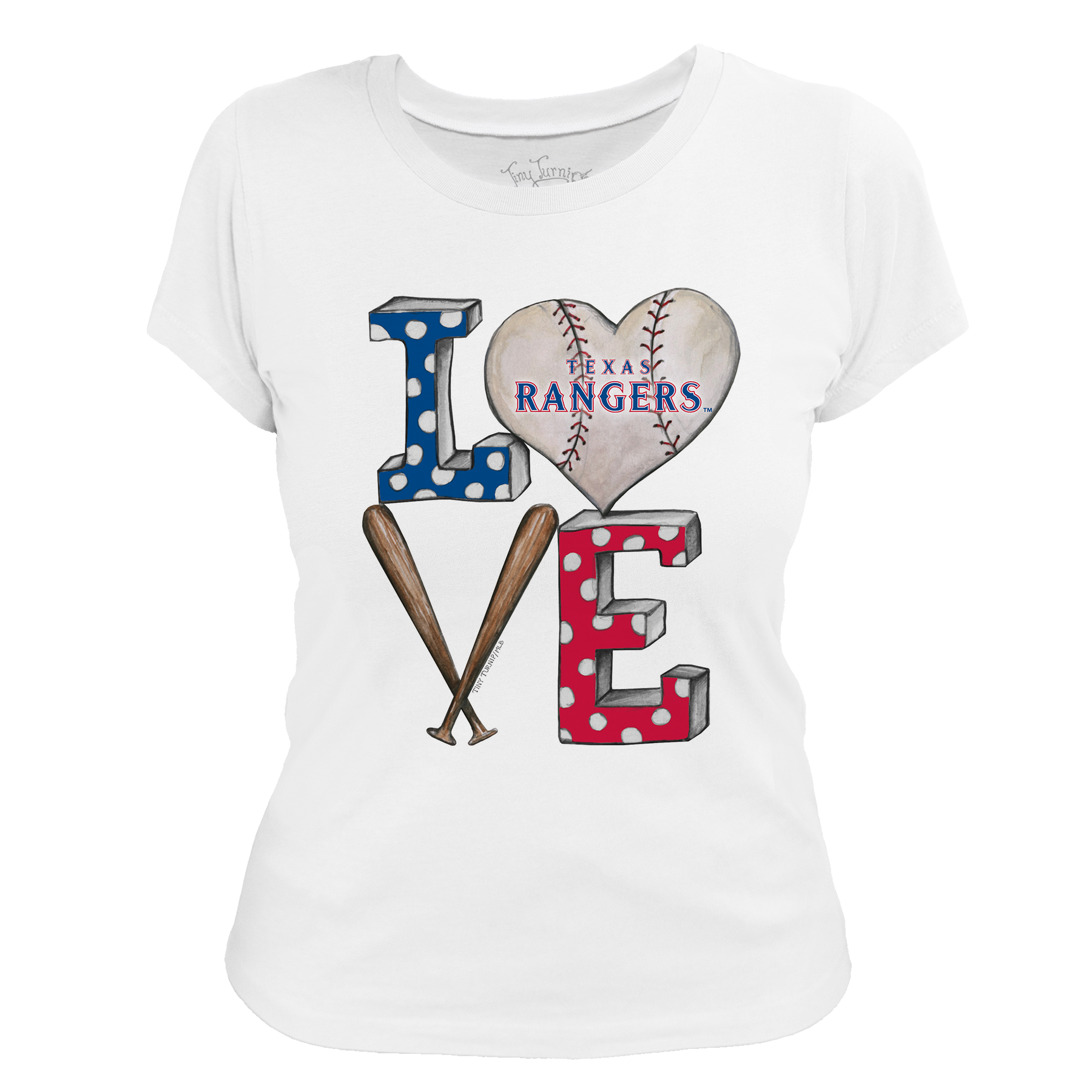 Texas Rangers Baseball LOVE Tee Shirt
