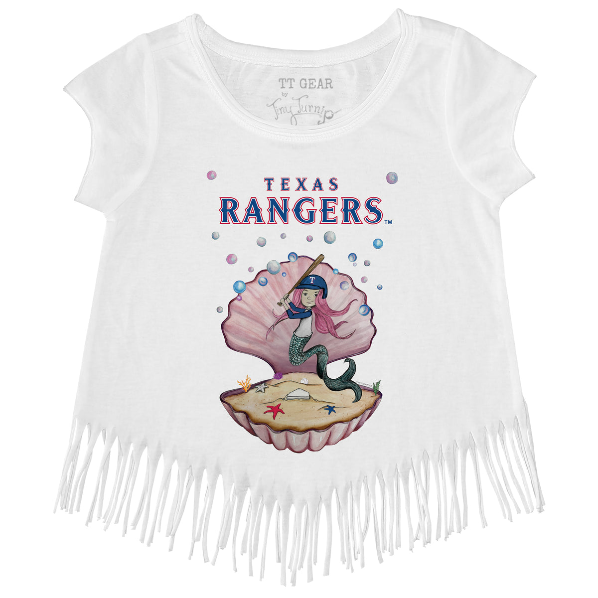 Texas Rangers Mermaid Fringe Tee
