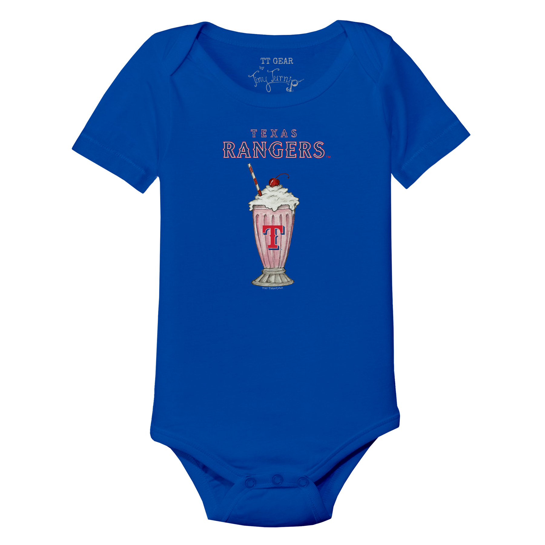 Texas Rangers Milkshake Short Sleeve Snapper