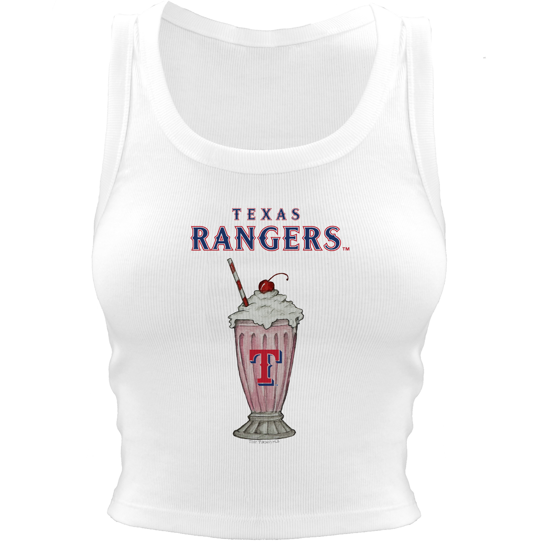 Texas Rangers Milkshake Crop Tank