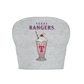 Texas Rangers Milkshake Crop Tube Top