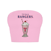 Texas Rangers Milkshake Crop Tube Top
