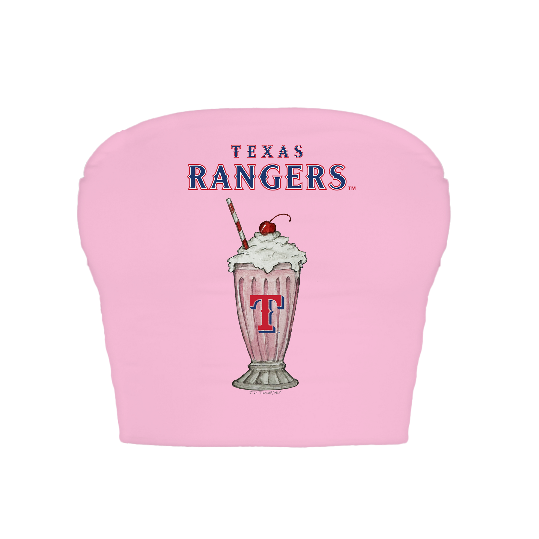 Texas Rangers Milkshake Crop Tube Top