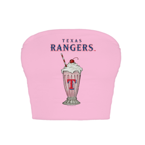 Texas Rangers Milkshake Crop Tube Top