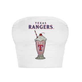 Texas Rangers Milkshake Crop Tube Top