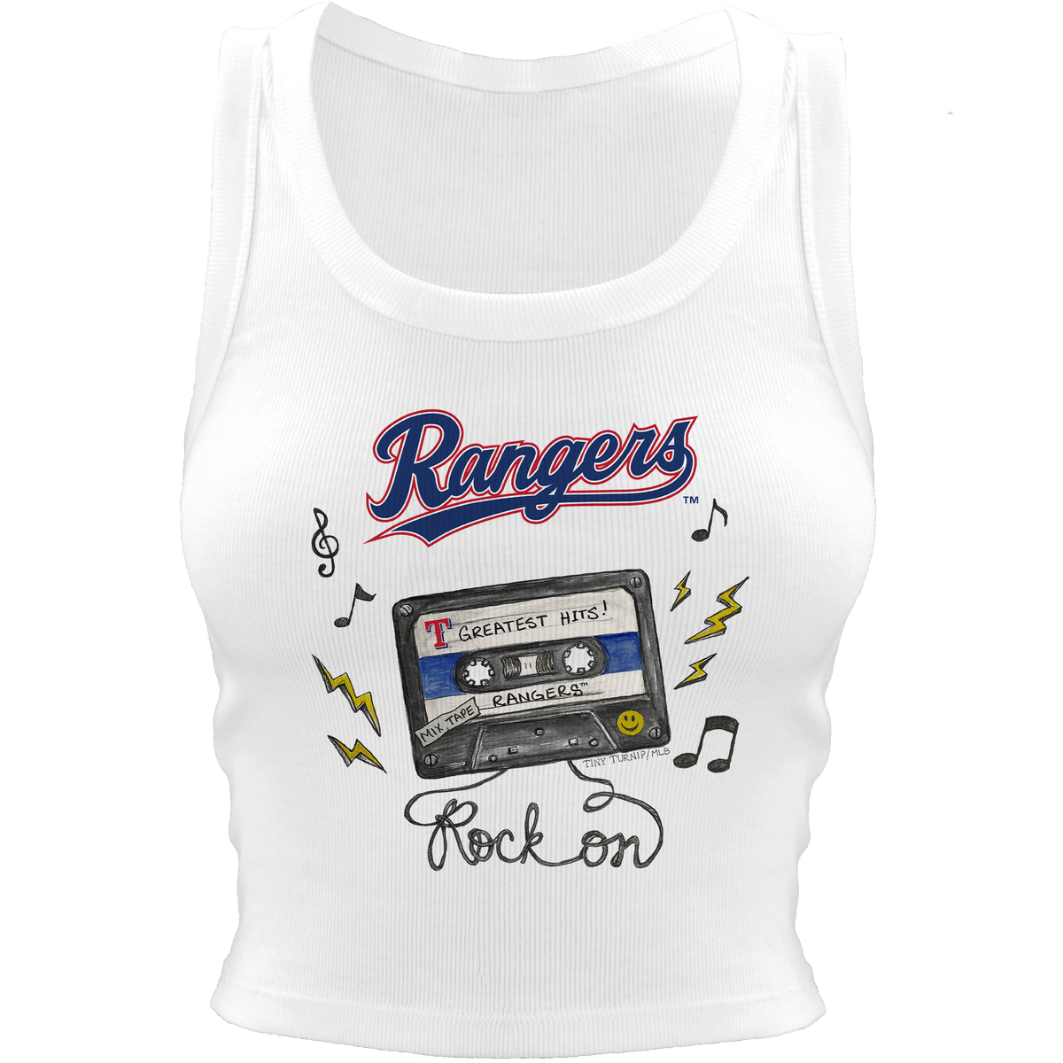 Texas Rangers Mixtape Crop Tank
