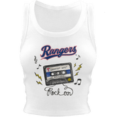 Texas Rangers Mixtape Crop Tank