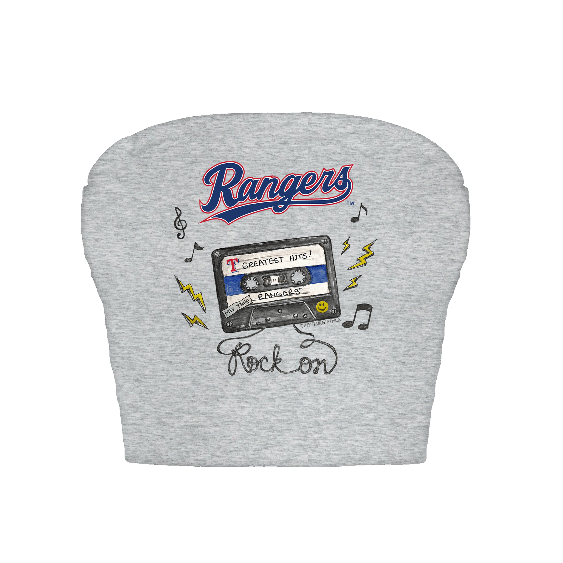 Texas Rangers Mixtape Crop Tube Top
