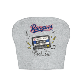 Texas Rangers Mixtape Crop Tube Top