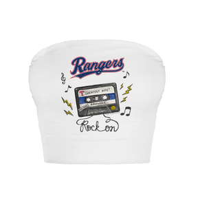 Texas Rangers Mixtape Crop Tube Top