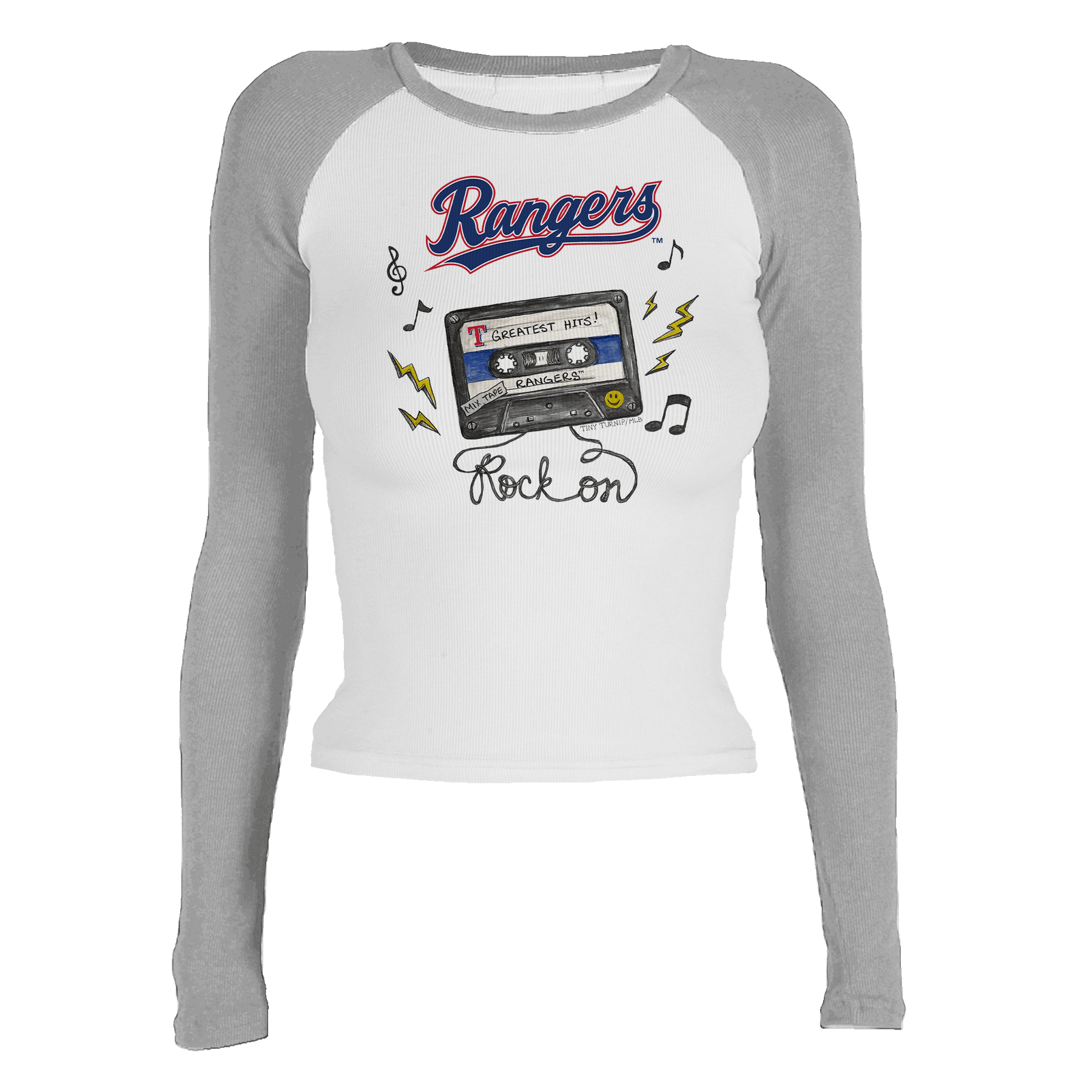 Texas Rangers Mixtape Roxy Raglan Long Sleeve