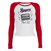 Texas Rangers Mixtape Roxy Raglan Long Sleeve