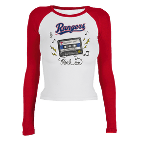 Texas Rangers Mixtape Roxy Raglan Long Sleeve