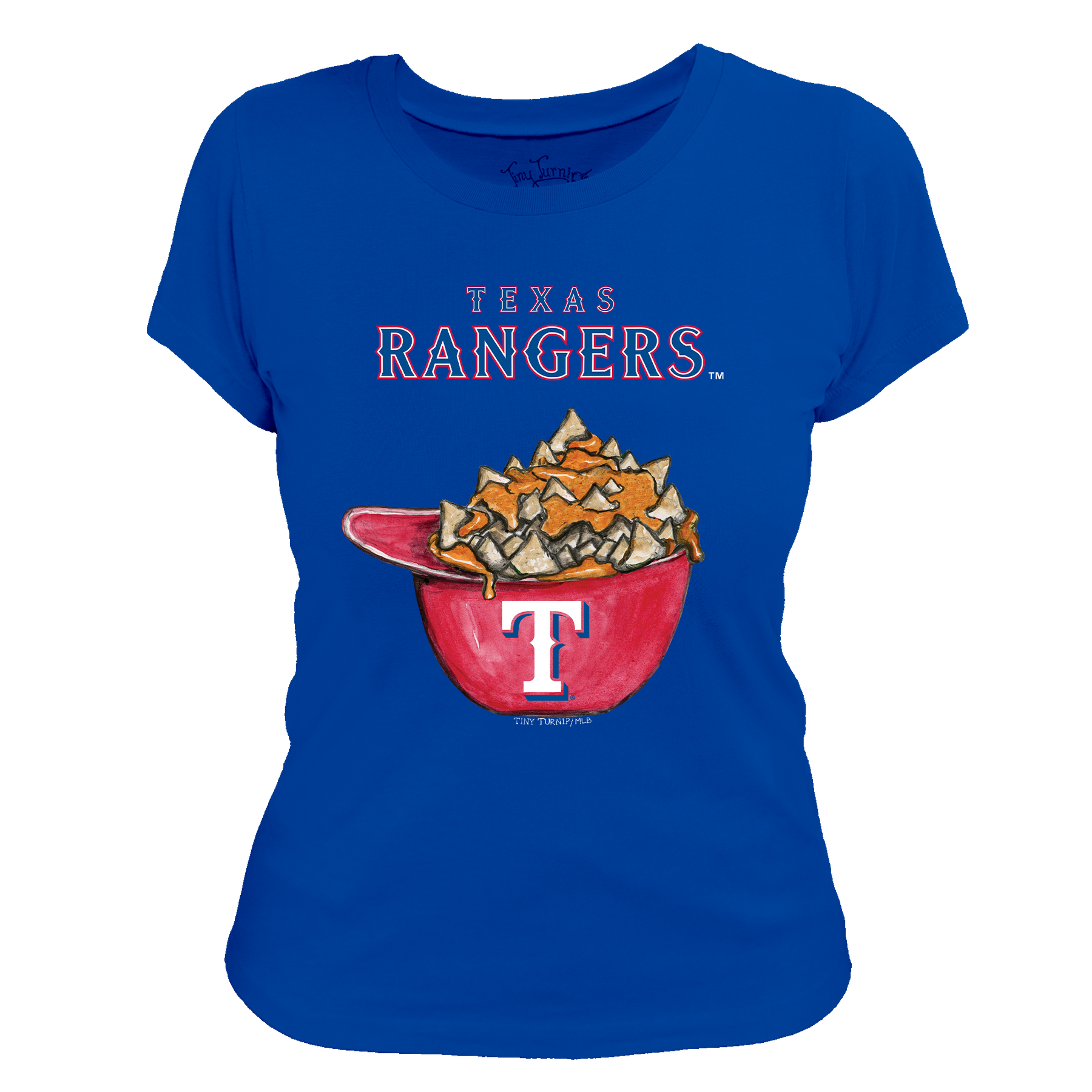 Texas Rangers Nacho Helmet Tee Shirt - Tiny Turnip