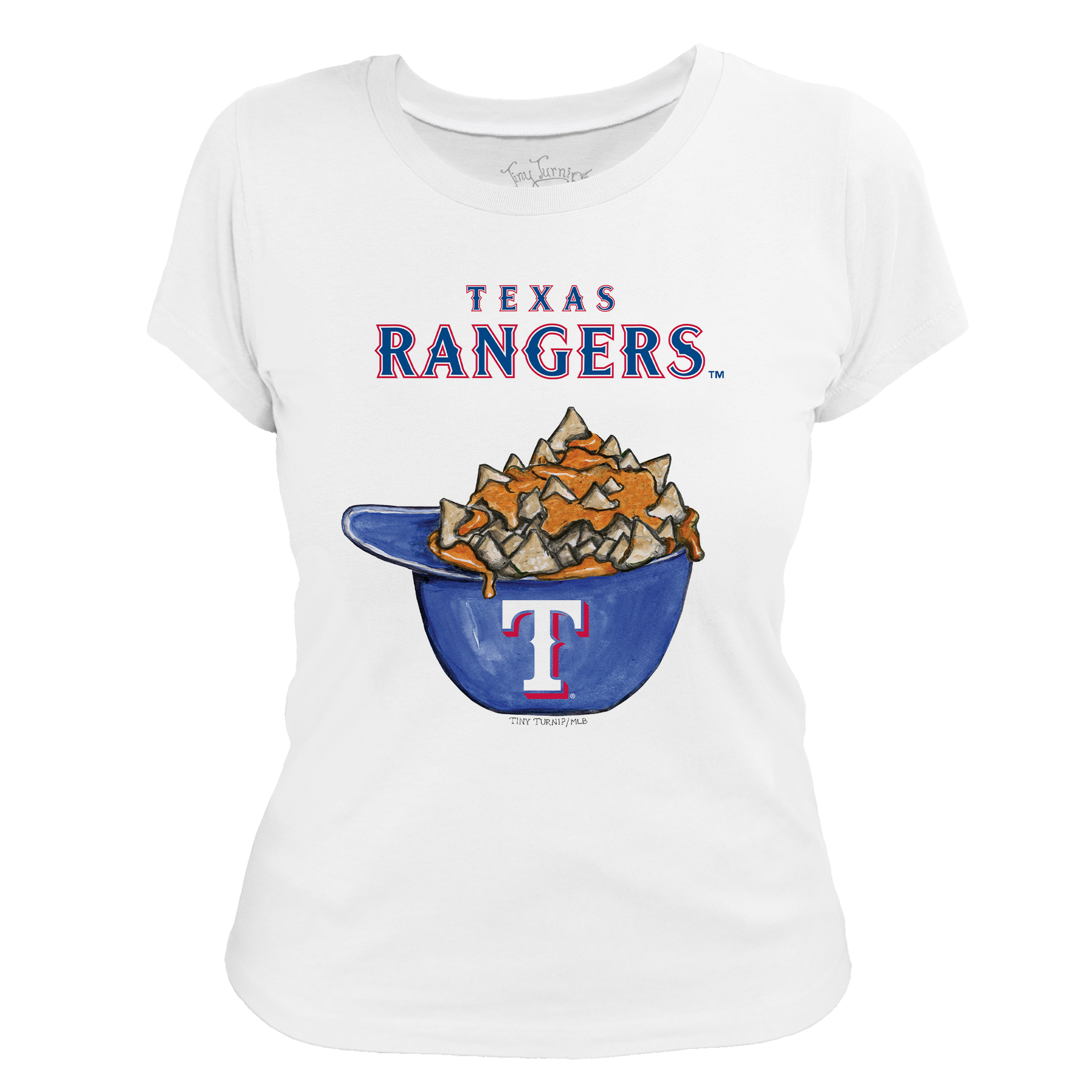 Texas Rangers Nacho Helmet Tee Shirt - Tiny Turnip
