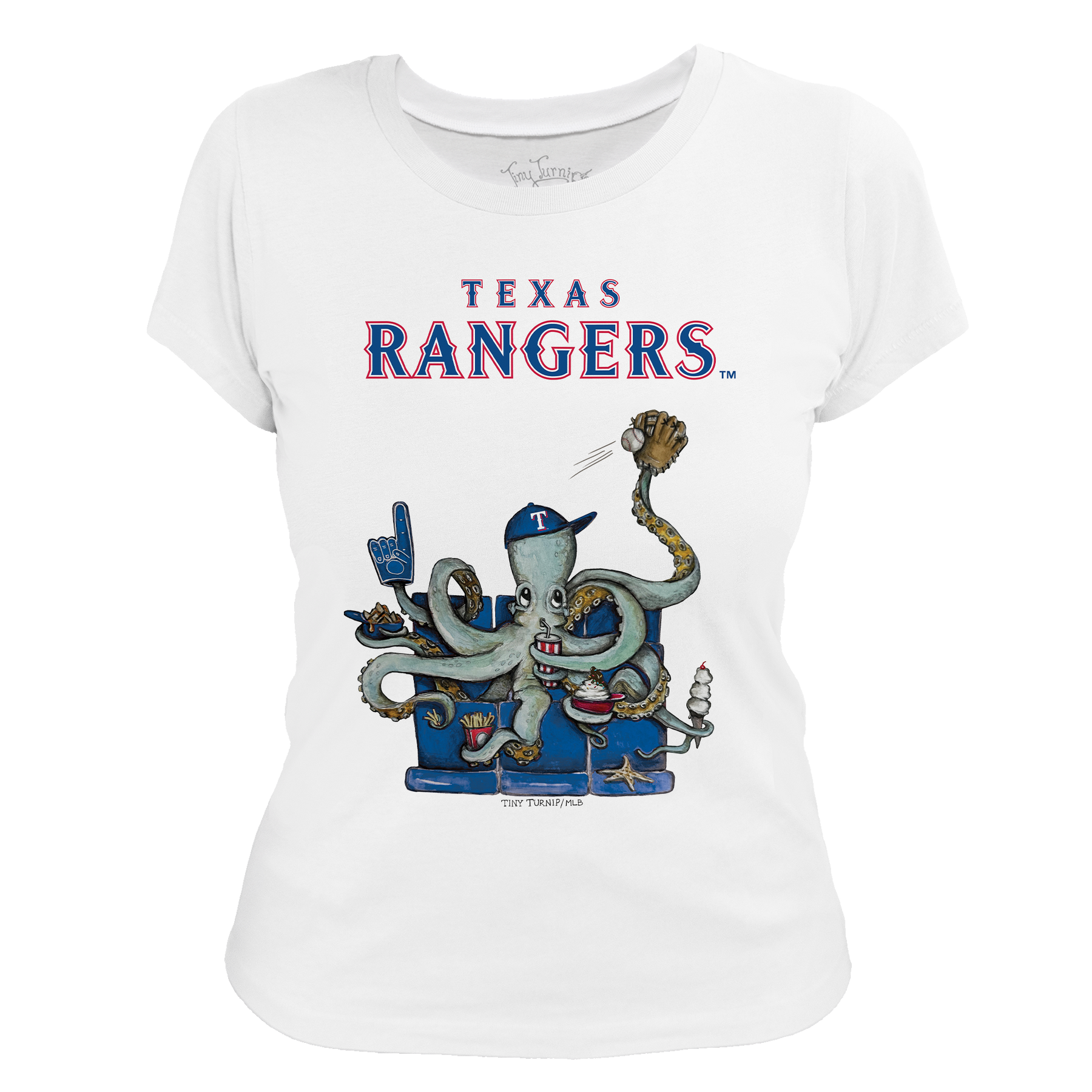 Texas Rangers Octopus Tee Shirt