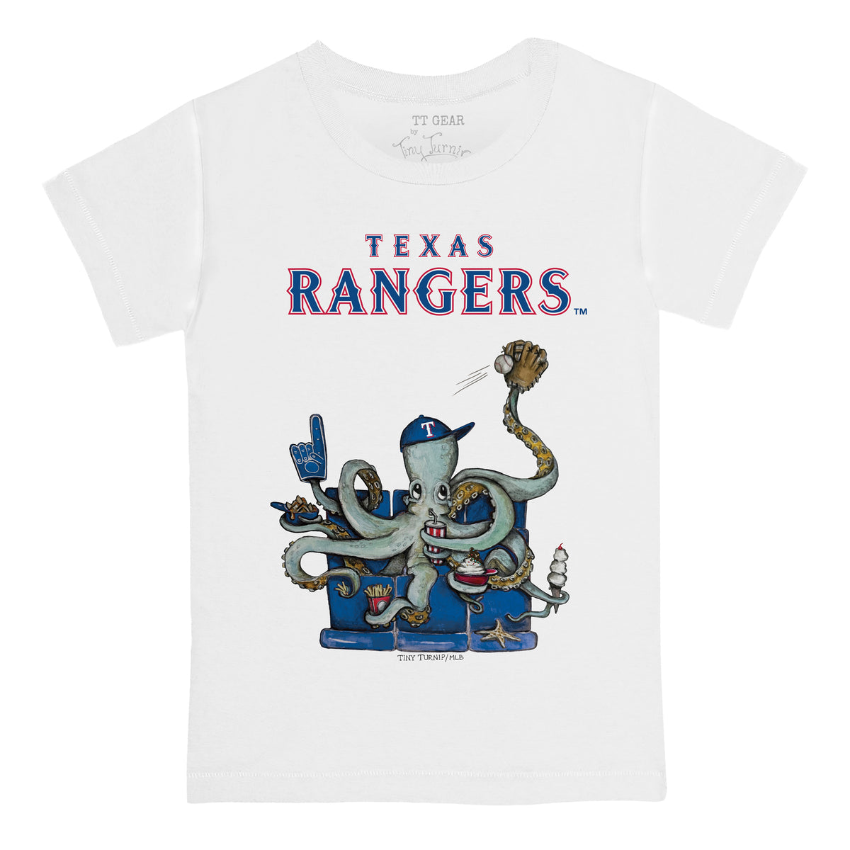 Texas Rangers Octopus Tee Shirt