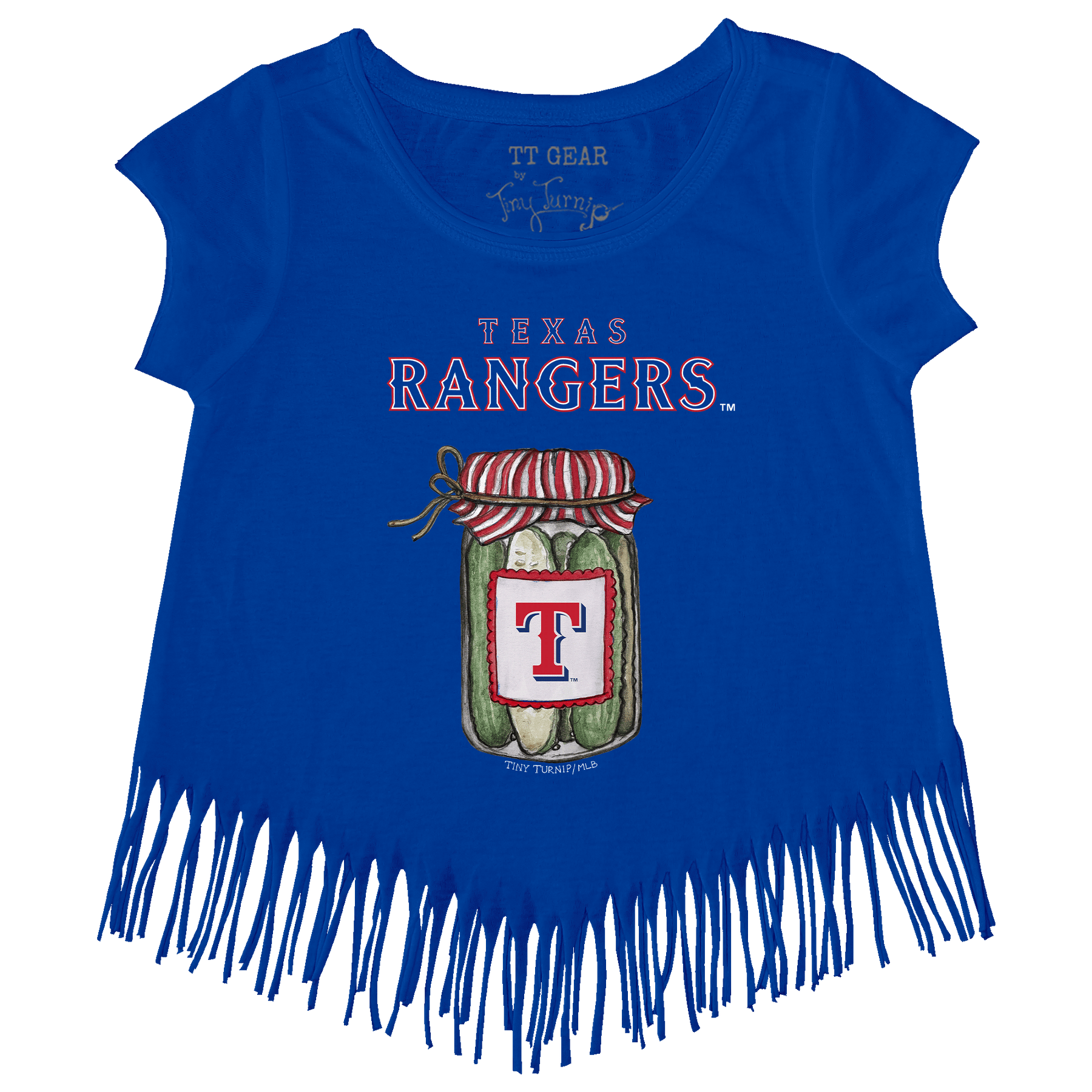 Texas Rangers Pickle Jar Fringe Tee