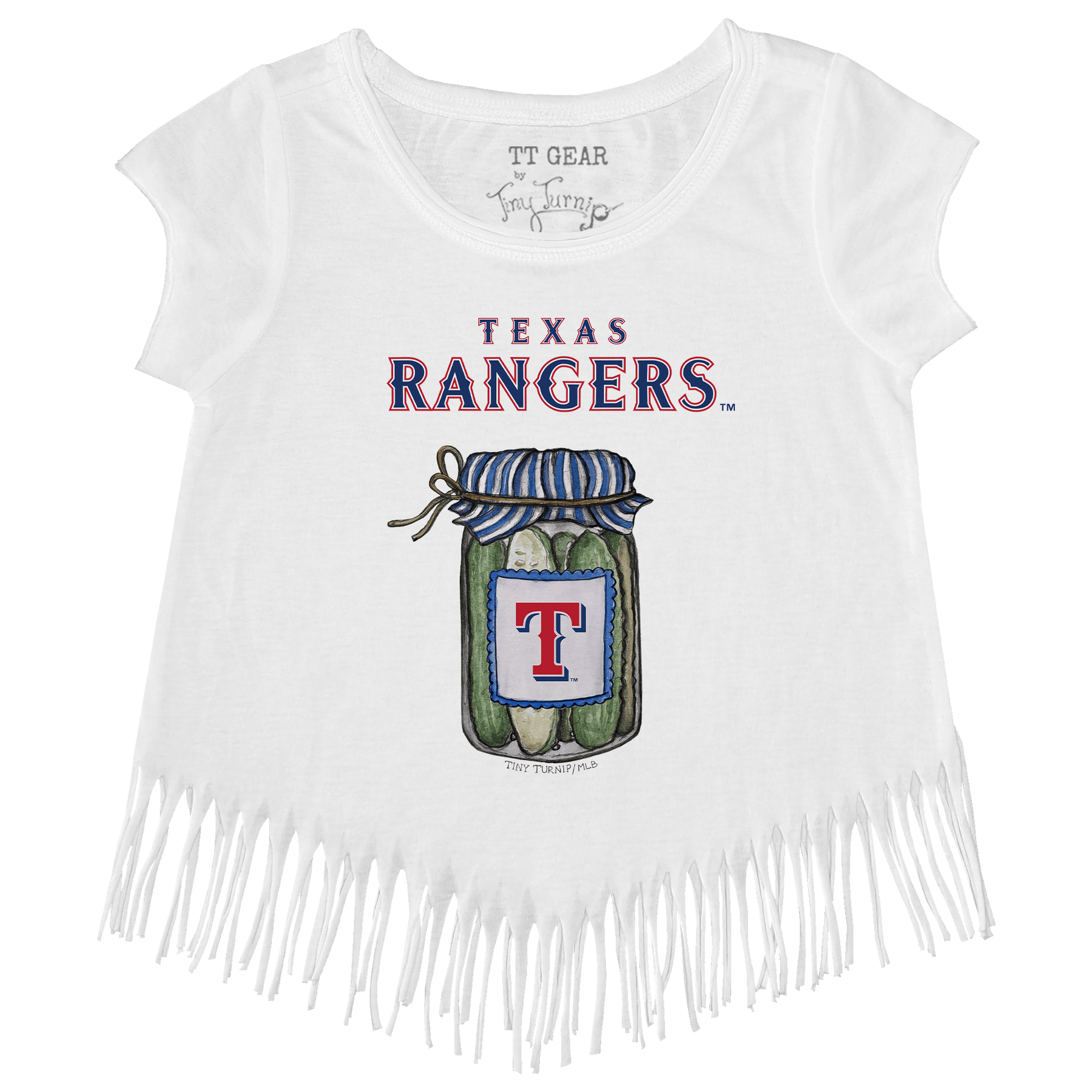 Texas Rangers Pickle Jar Fringe Tee
