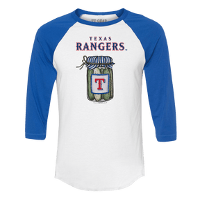 Texas Rangers Pickle Jar 3/4 Royal Blue Sleeve Raglan