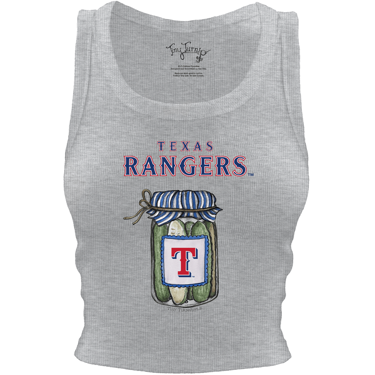 Texas Rangers Pickle Jar Crop Tank