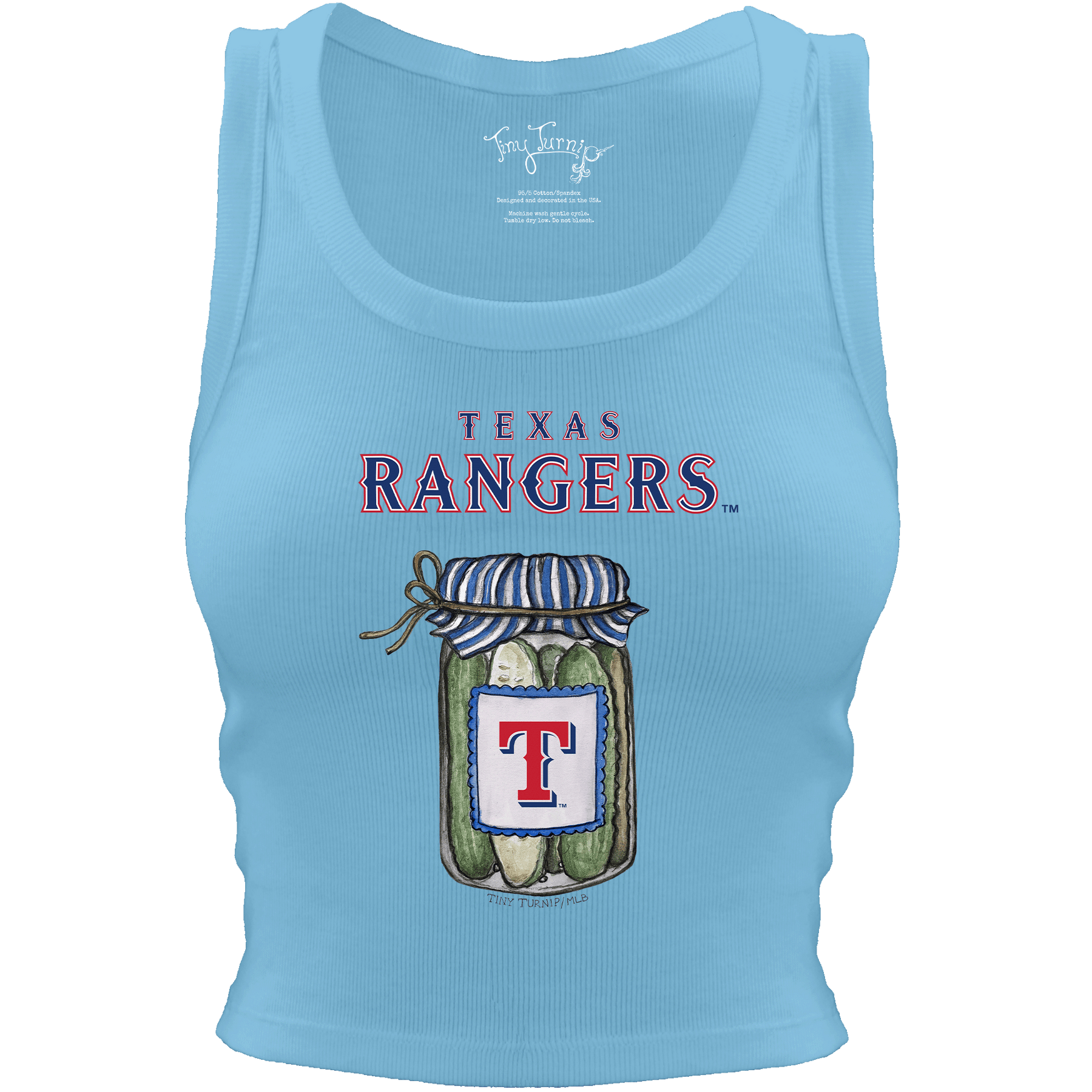 Texas Rangers Pickle Jar Crop Tank