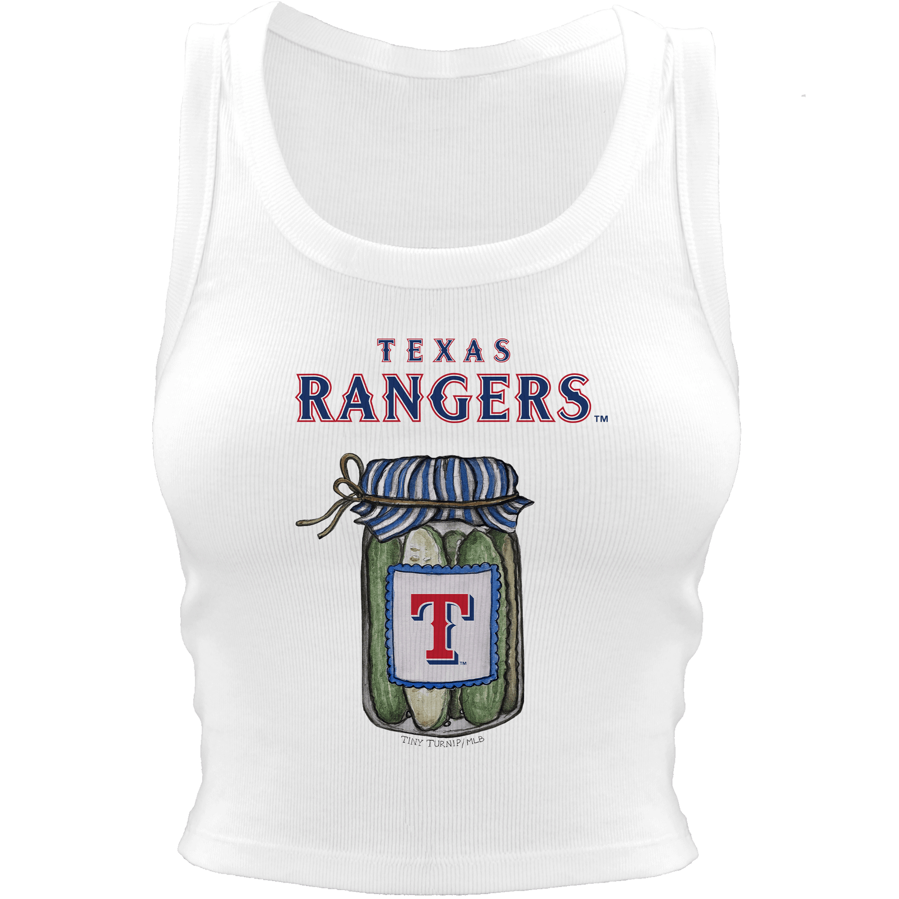Texas Rangers Pickle Jar Crop Tank