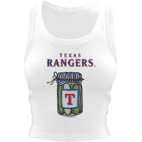 Texas Rangers Pickle Jar Crop Tank