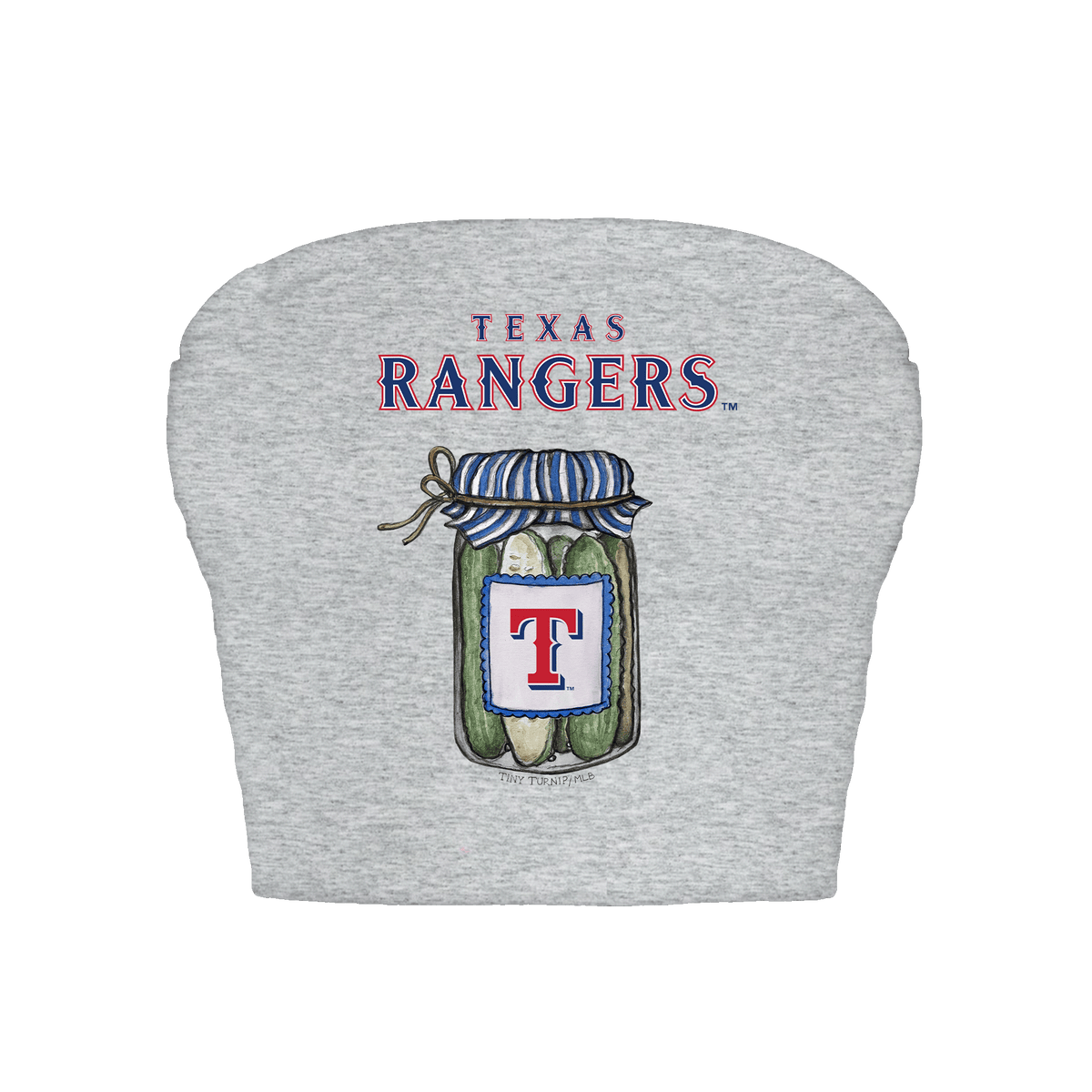 Texas Rangers Pickle Jar Crop Tube Top