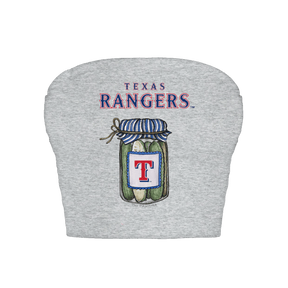 Texas Rangers Pickle Jar Crop Tube Top