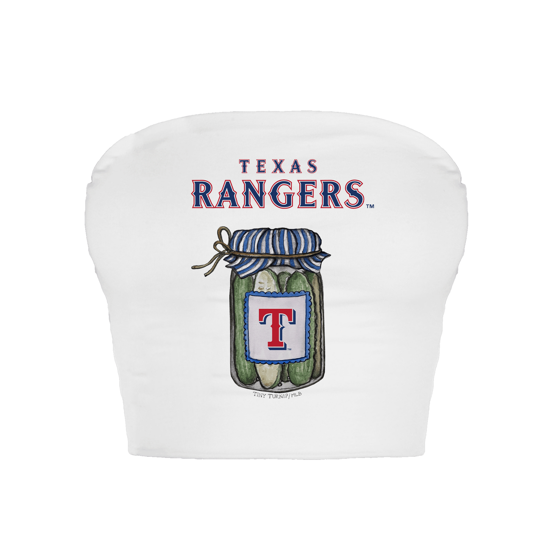 Texas Rangers Pickle Jar Crop Tube Top