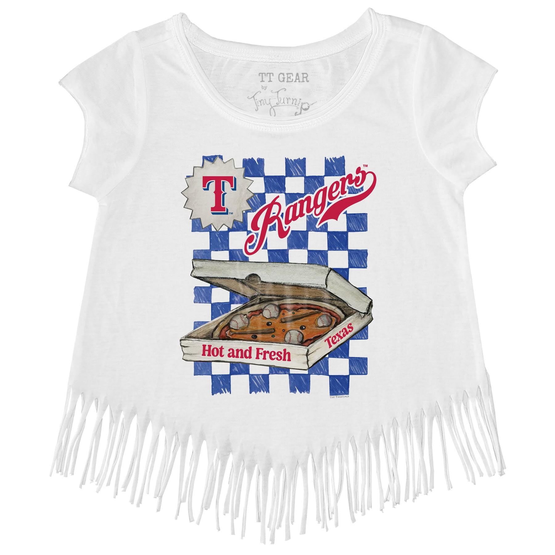 Texas Rangers Pizza Fringe Tee