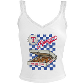 Texas Rangers Pizza Lace Tank